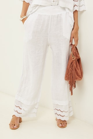 Linnen Broek - Wit