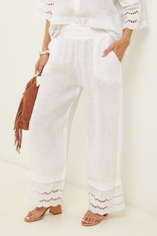 Linnen Broek - Wit