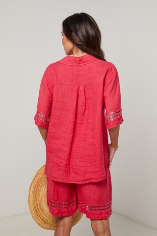 Linnen Blouse - Roze