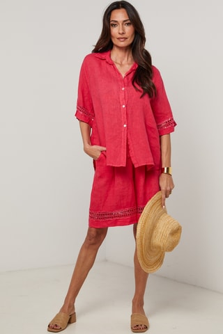 Linnen Blouse - Roze