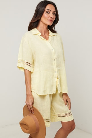 Linnen Blouse - Geel