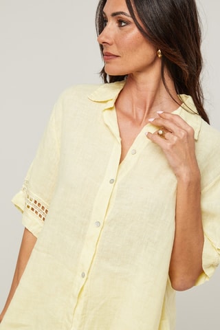 Linnen Blouse - Geel