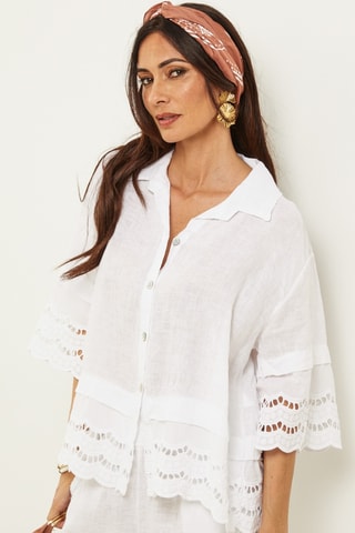 Linnen Blouse - Wit
