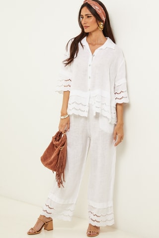 Linnen Blouse - Wit