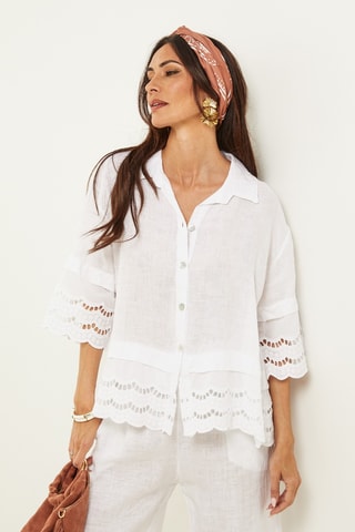 Linnen Blouse - Wit