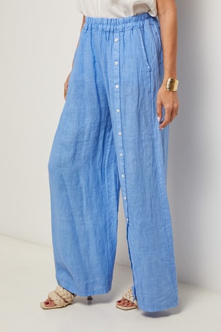 Linnen Broek - Blauw