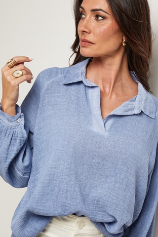 Top - Blauw