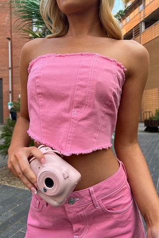 Crop top bustier - Rosa