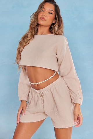 Crop top - Beige