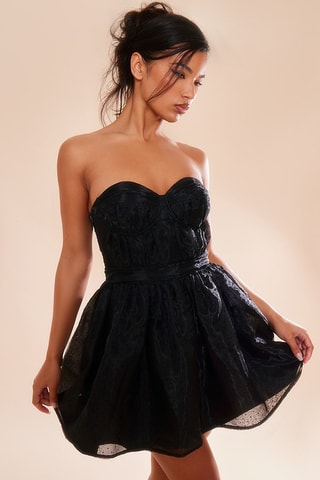 Abito bustier - Nero