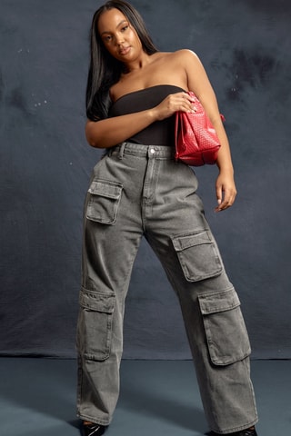 Top bustier - Nero