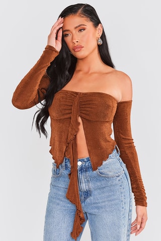 Top - Marrone scuro