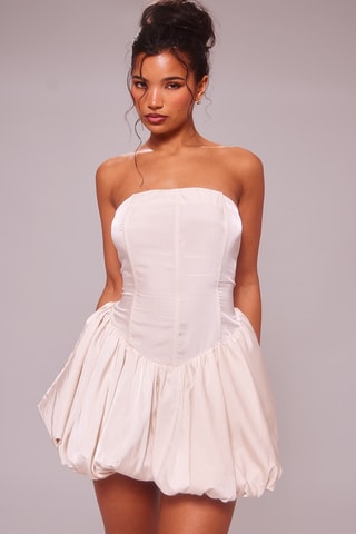 Abito bustier - Ecrù