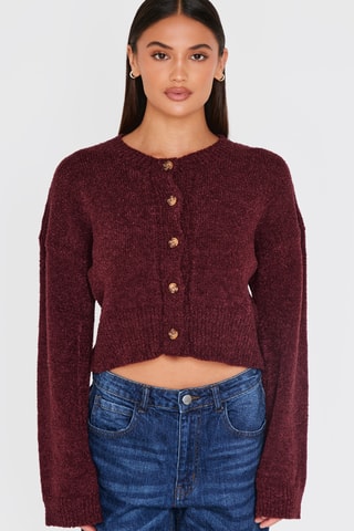 Cardigan corto - Bordeaux
