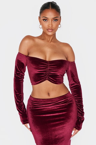 Crop top - Bordeaux