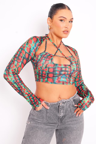 Crop top - Rosso