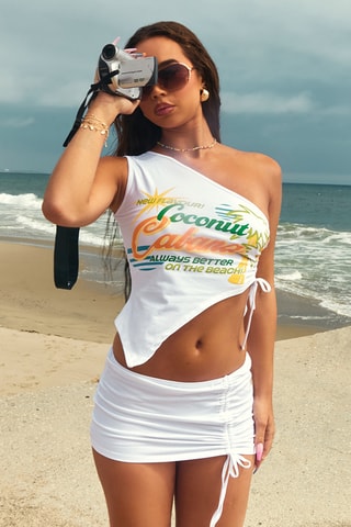Top asimmetrico - Bianco