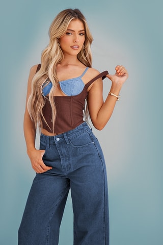Crop top - Marrone