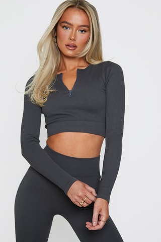 Crop top - Antracite