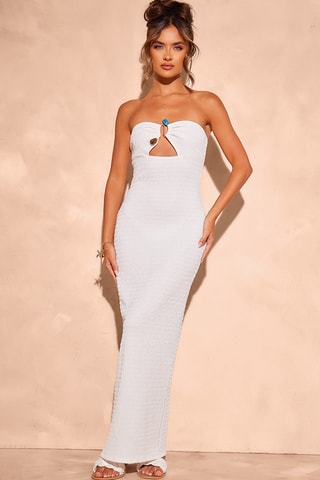 Abito bustier - Bianco