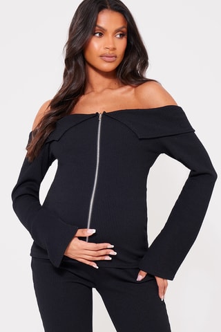 Top e pantaloni - Nero