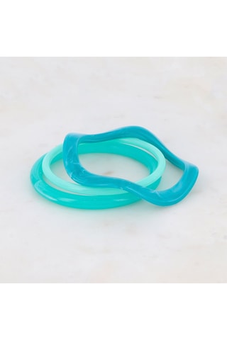 3 joncs - Turquoise et ciel