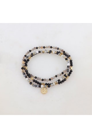 3 bracelets - Agates et howlites
