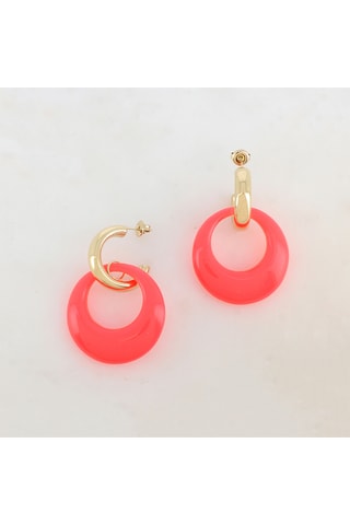 Boucles d'oreilles - Rose fluo