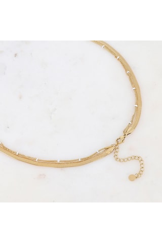 Collier multi-rangs - Doré