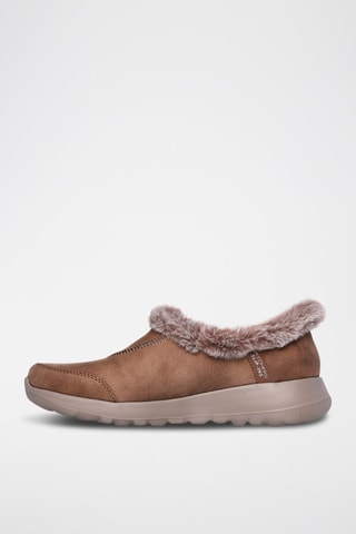 Mules fourrées On-The-Go Joy - Marron