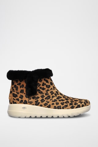 Bottines fourrées en cuir On-The-Go Joy - Marron