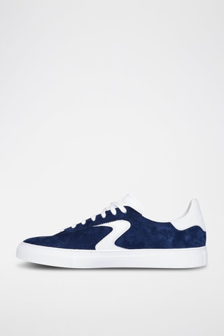 Zapatillas de piel Archi Fit - Azul marino