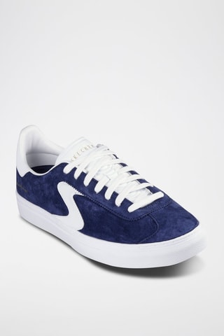 Zapatillas de piel Archi Fit - Azul marino