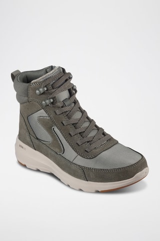 Baskets montantes en cuir - Gris