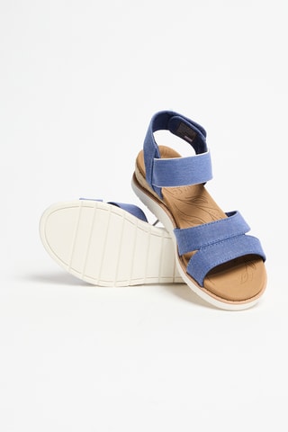 Sandales compensées - Bleu cobalt