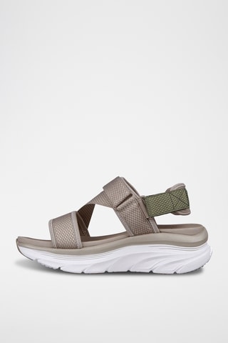 Sandales compensées - Taupe