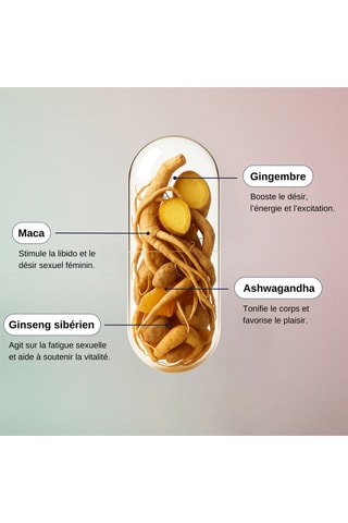 Libido Boost Femme - 60 gélules végétales - Cure de 30 jours