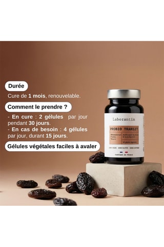 Probio Transit - 60 gélules végétales - Cure de 30 jours