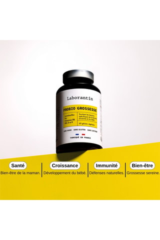 Probio Grossesse - 60 gélules végétales - Cure de 3 mois minimum