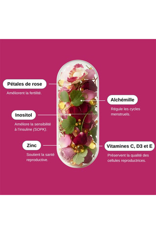 Nutri Fertilité Femme - 60 gélules végétales - Cure de 30 jours