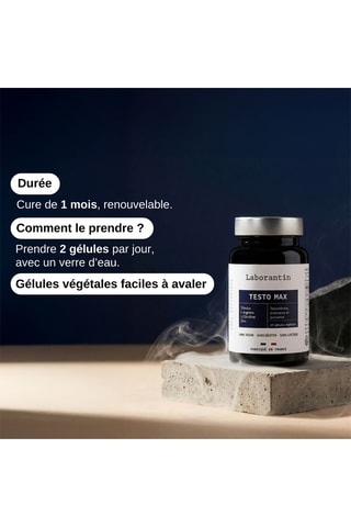 Testo Max - 60 gélules végétales  - Cure de 30 jours