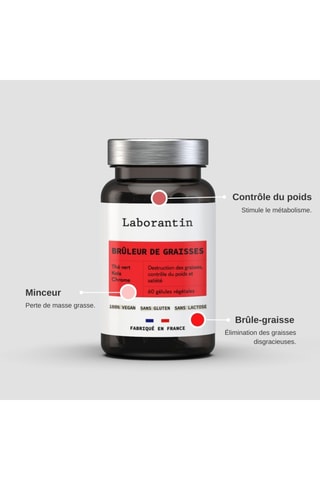 Brûleur de graisses - 60 gélules végétales - Cure de 30 jours