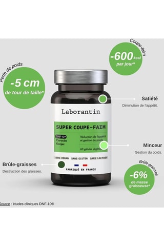 Super Coupe-Faim - 60 gélules végétales - Cure de 30 jours