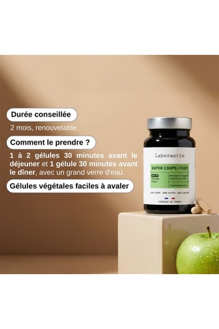 Super Coupe-Faim - 60 gélules végétales - Cure de 30 jours