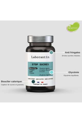 Stop Sucres - 60 gélules végétales - Cure de 30 jours