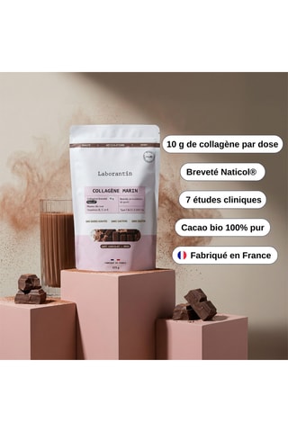 Collagène en poudre chocolat - 375 g - Cure de 30 jours