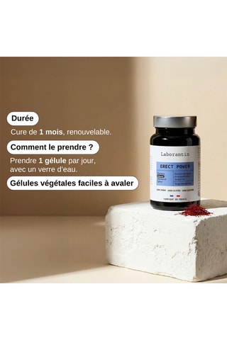 Erect power - 30 gélules - Cure de 30 jours