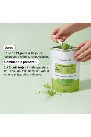 Collagène matcha en poudre bio - 279 g