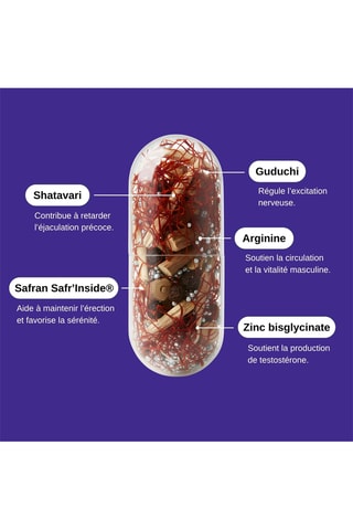 Complément alimentaire Ejac Control - 30 gélules - Cure de 30 jours