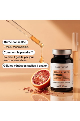 Complément alimentaire Lubri Plaisir - 30 gélules - Cure de 30 jours